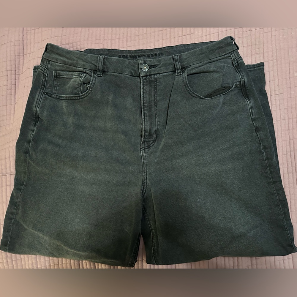American Eagle Outfitters Black Straight Leg Jeans 18s
